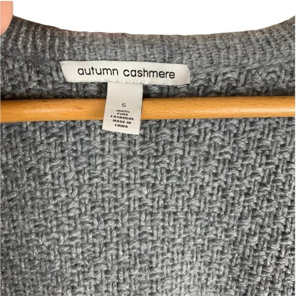 Autumn Cashmere Gray Knit Cardigan Women's S - Picture 5 of 5